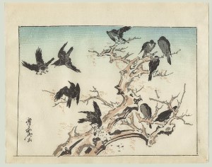 Japanese Woodblock Print by Kyosai (1831-1889)