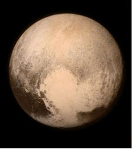 The face of Pluto on Pluto