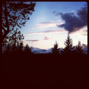 The chill that comes with evening