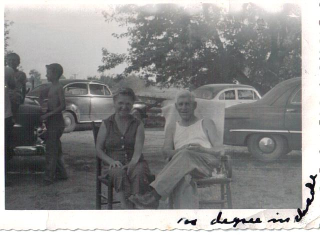 My paternal grandparents trying to stay cool during a brutal Missouri summer.