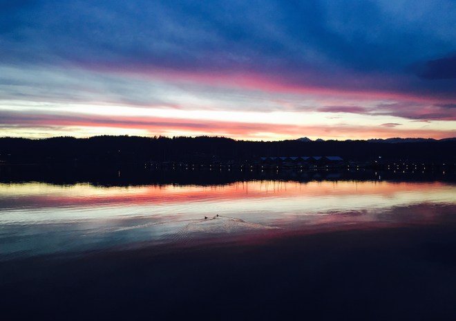 Sunset over Liberty Bay