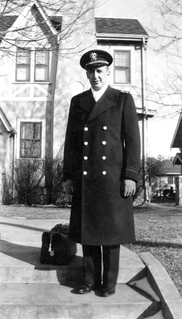 Cliff Solum heading off to serve in World War II