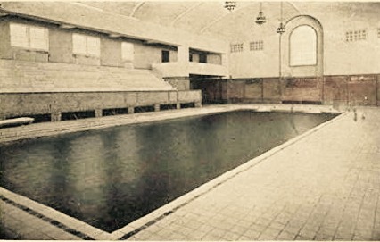 Vintage college swimming pool