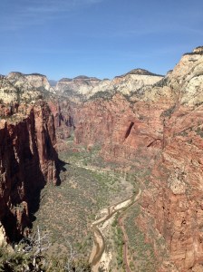 Zion National Park as seen from Angel's Landing