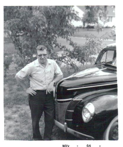 Raymond Ball with a 1940 Ford