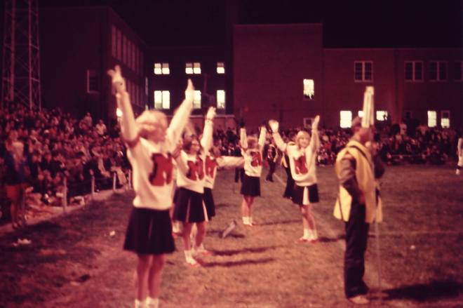 Marshall High School cheerleaders, 1968.