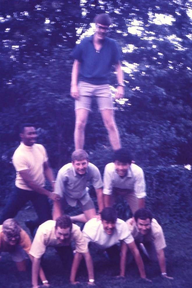 The 1969 M senior guys and their pyramid scheme