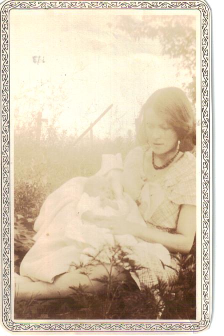 My mom as a young mother